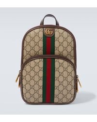 Gucci - Ophidia GG Leather-trimmed Shoulder Bag - Lyst