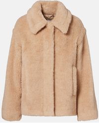 Max Mara - Tritone Cropped Teddy Jacket - Lyst
