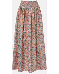 Montce - Millie Floral Cotton Maxi Skirt - Lyst