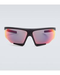 Prada - Linea Rossa Shield Sunglasses - Lyst