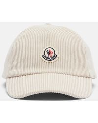 Moncler - Logo Corduroy Baseball Cap - Lyst