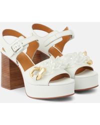 See By Chloé - Monyca Leather Platform Sandals - Lyst