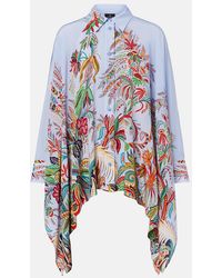 Etro - Floral Silk Shirt - Lyst
