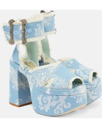 Vivienne Westwood - Olde London Jacquard Platform Sandals - Lyst