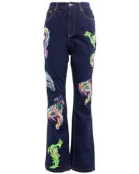 Area - High-Rise Straight Jeans - Lyst