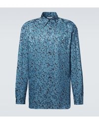 Dries Van Noten - Printed Satin Shirt - Lyst