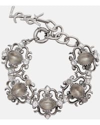Saint Laurent - Armband Cassandre Mit Kristallen - Lyst