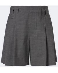 Brunello Cucinelli - Wool-Blend Shorts - Lyst