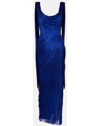 Maria Lucia Hohan - Faye Metallic Silk Tulle Bustier Gown - Lyst