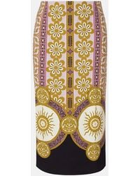 La DoubleJ - Printed Pencil Skirt - Lyst