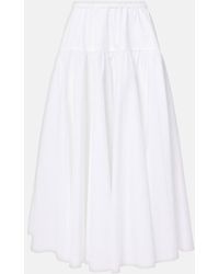 Patou - Cotton Midi Skirt - Lyst