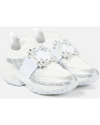 Roger Vivier - Viv' Run Embellished Sneakers - Lyst