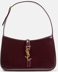 Saint Laurent - Le 5 A 7 Patent Leather Shoulder Bag - Lyst