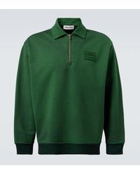 Miu Miu - Sweat-Shirt En Coton A Logo - Lyst