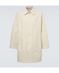 AURALEE - Cotton Twill Coat - Lyst