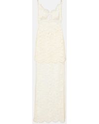 Rabanne - Robe Longue En Dentelle - Lyst