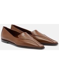 Manolo Blahnik - Cleofe Leather Loafers - Lyst