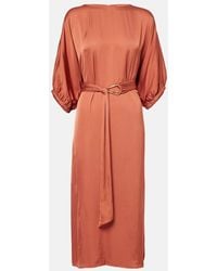 Velvet - Midikleid Laurel Aus Satin - Lyst