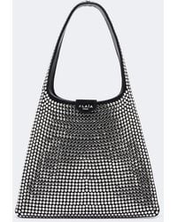 Alaïa - Mini Studded Suede Top-Handle Bag - Lyst