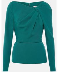 Safiyaa - Manya Gathered Crepe Top - Lyst