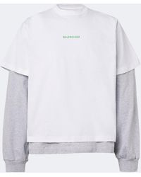 Balenciaga - Layered Cotton Jersey T-Shirt - Lyst