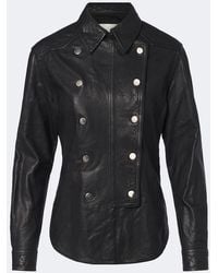 Isabel Marant - Valdy Leather Shirt - Lyst