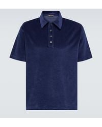Loro Piana - Cotton And Silk Chenille Polo Shirt - Lyst