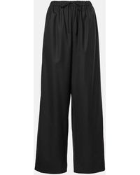 The Row - Hubert Wool Wide-Leg Pants - Lyst