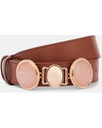 Gabriela Hearst - Grange Rose Quartz Leather Belt - Lyst