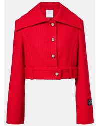 Patou - Cropped Wool-Blend Tweed Jacket - Lyst