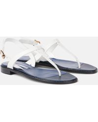 Manolo Blahnik - Sandalen Hata Aus Leder - Lyst