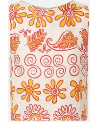 Cala De La Cruz - Avelino Printed Linen Top - Lyst