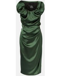 Vivienne Westwood - Ginnie Amber Ruched Midi Dress - Lyst