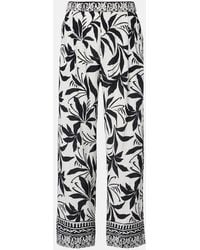 Velvet - Claudia Printed Palazzo Pants - Lyst