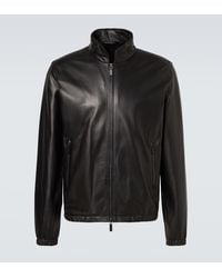 Giorgio Armani - Leather Jacket - Lyst