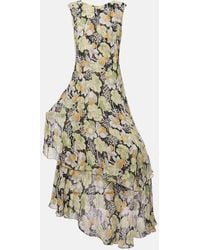 Loewe - Maxikleid Aus Seide - Lyst