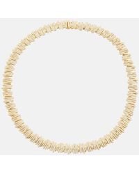 Suzanne Kalan - 18kt Gold Tennis Necklace With Diamonds - Lyst