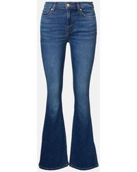 7 For All Mankind - Jeans Flared De Tiro Medio - Lyst