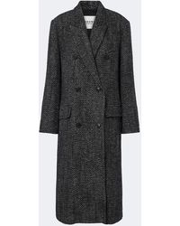 Isabel Marant - Pilda Herringbone Double-Breasted Coat - Lyst