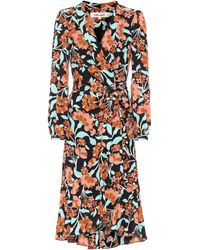 Diane von Furstenberg Wickelkleid Carla Two aus Crêpe - Orange