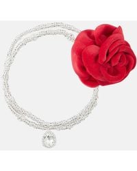 Magda Butrym - Floral-Applique Embellished Necklace - Lyst