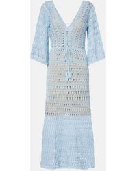 anna kosturova camellia cotton crochet bustier dress Anna Kosturova Camellia Cotton Crochet Bustier Dress in Red