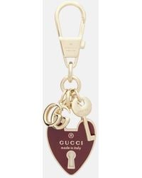 Gucci - Double G Keychain - Lyst