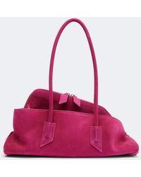 The Attico - La Passeggiata Small Suede Tote Bag - Lyst