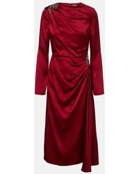 Erdem - Crystal-Embellished Satin Cady Cocktail Dress - Lyst