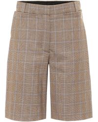 Burberry Mae Virgin Wool Bermuda Shorts - Brown