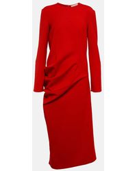 The Row - Lucienne Wool-blend Midi Dress - Lyst