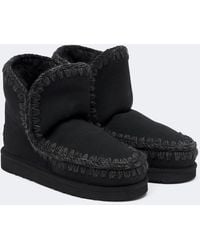 Mou - 18 Shearling-Lined Suede Ankle Boots - Lyst