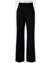 Rohe - Wool And Mohair Wide-Leg Pants - Lyst