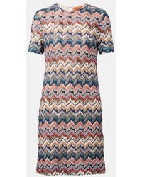 Missoni - Zigzag Lame Minidress - Lyst